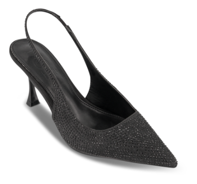 NOË Collection Slingback Stilet Sort 2215500611