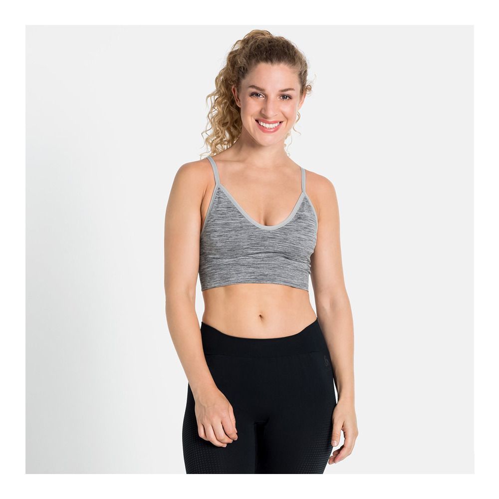 Odlo PADDED SEAMLESS SOFT 2.0 - Brassière Femme light grey melange