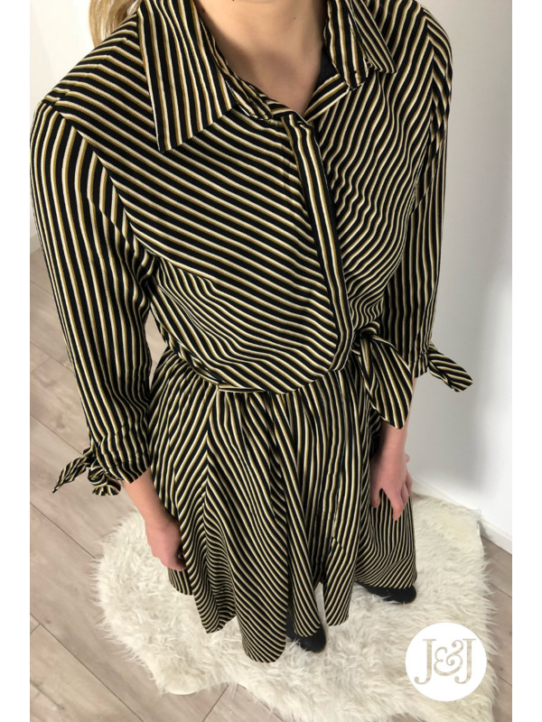 Robe longue à rayures 'Madrid'