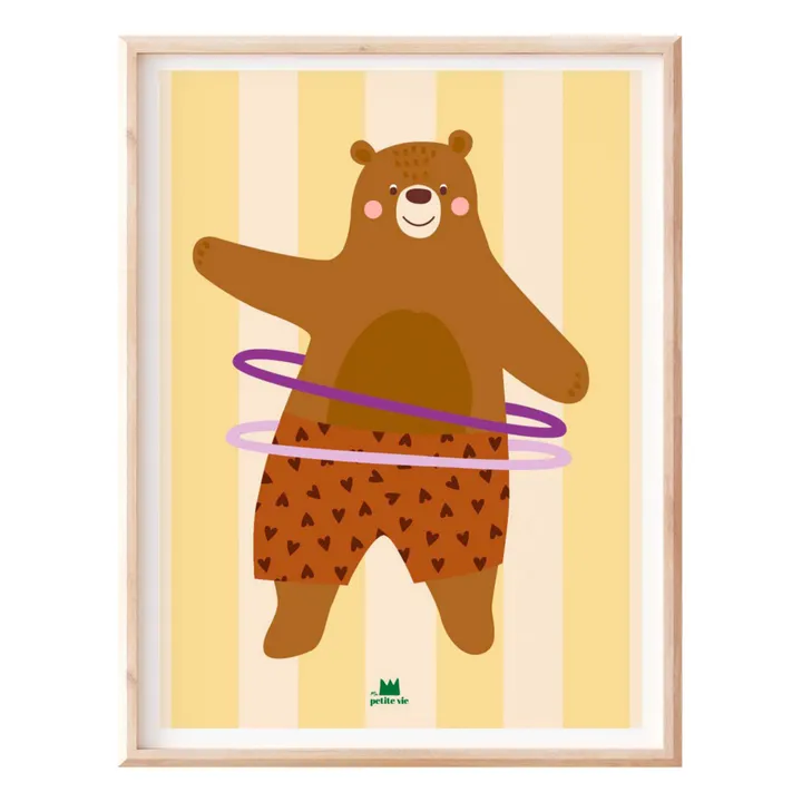 Ma petite vie Affiche Ours Hula Hoop