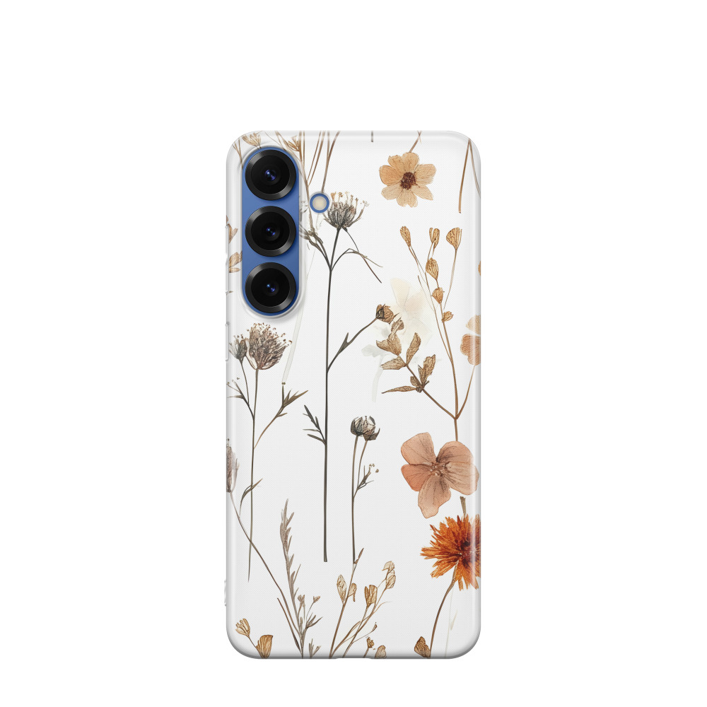 Samsung Galaxy S25 Plus Gummi Hülle Naturpoesie - Weiss