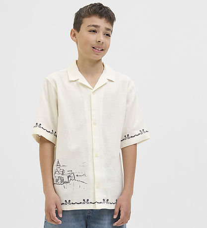 Jack & Jones Hemd - JorAcapulco - Cloud Tänzer m. Print