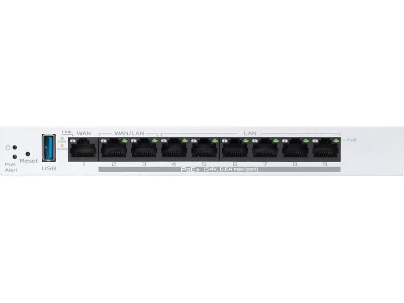 ASUS VPN-Router ExpertWiFi EBG19P ExpertWiFi EBG19P Gigabit PoE  VPN kabelgebundener Router 8 PoE  Ports, 123W, bis zu 3 WAN-Ethernet-Ports   1 USB-WAN