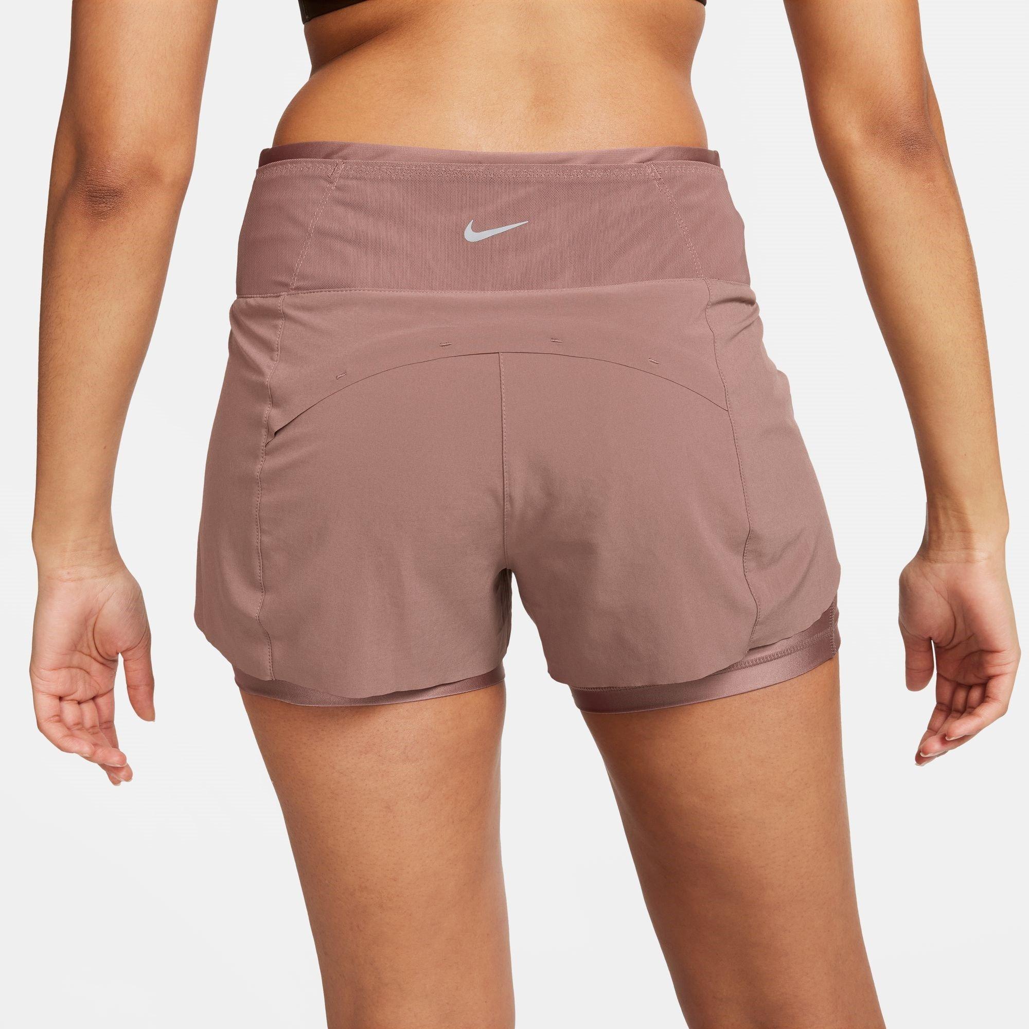 Nike Dri FIT Swift Womens Mid Rise 3 2 in 1 Shorts