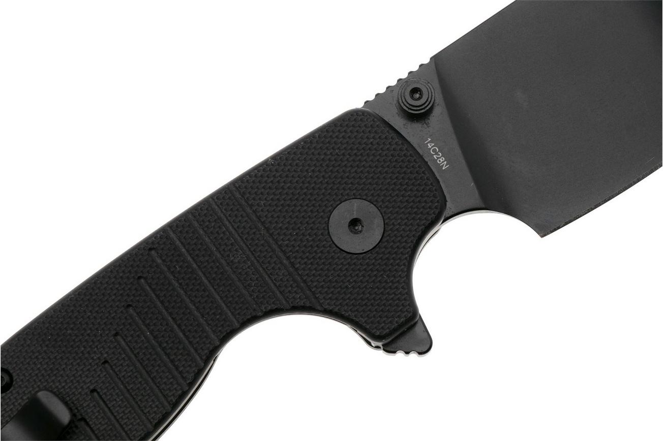 QSP Knife Chefmaster 163-A2, Black 14C28N, Black G10, zakmes, Keanu Alfaro design