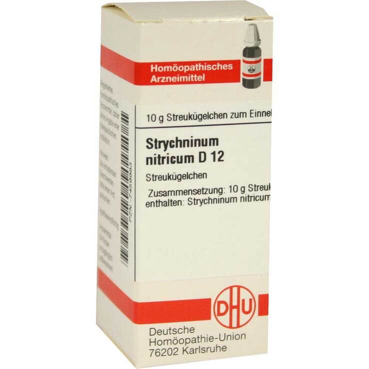 DHU Strychninum nitricum D 12 Globuli, 10 g