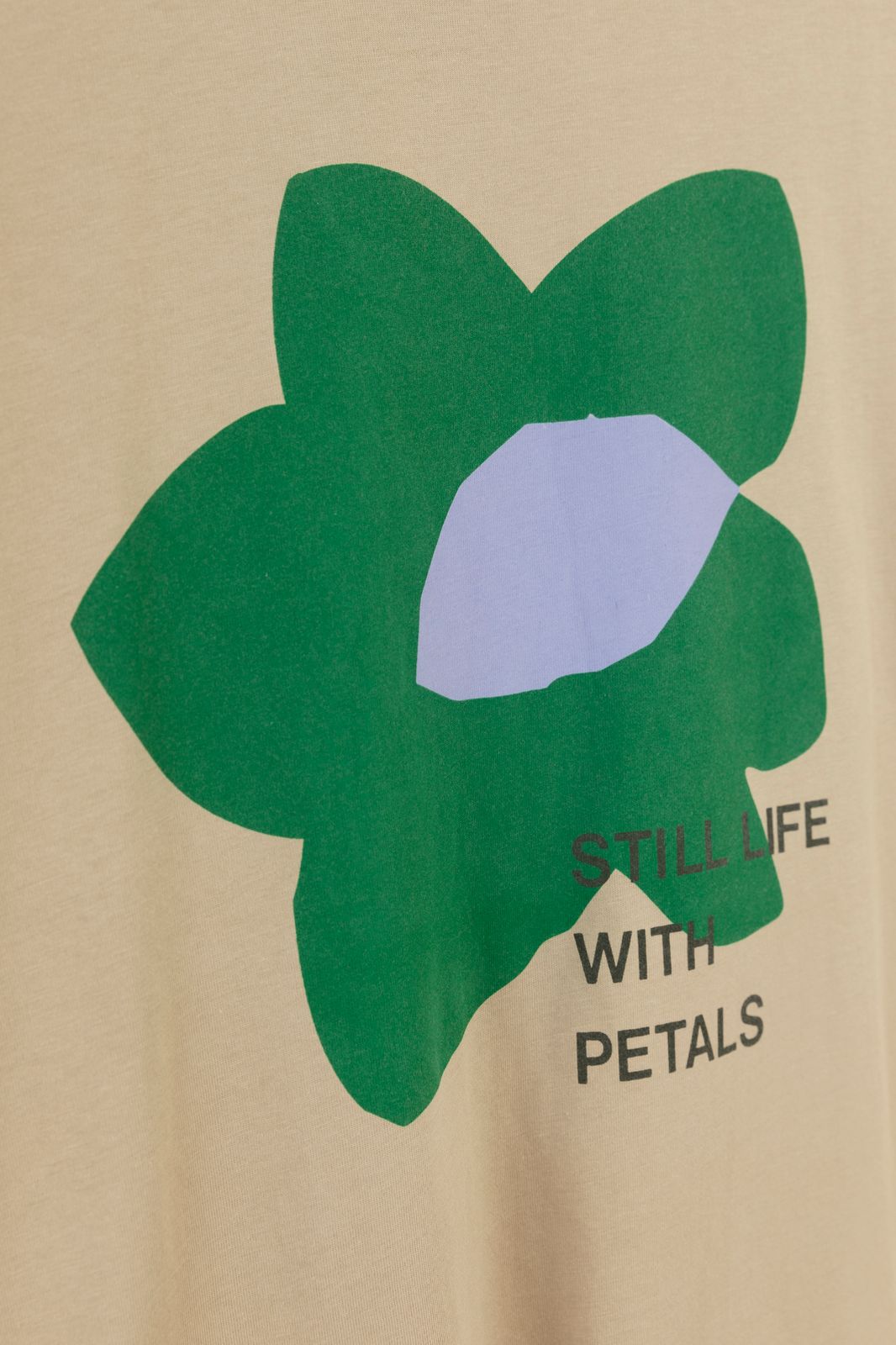 Beige T-shirt met artwork