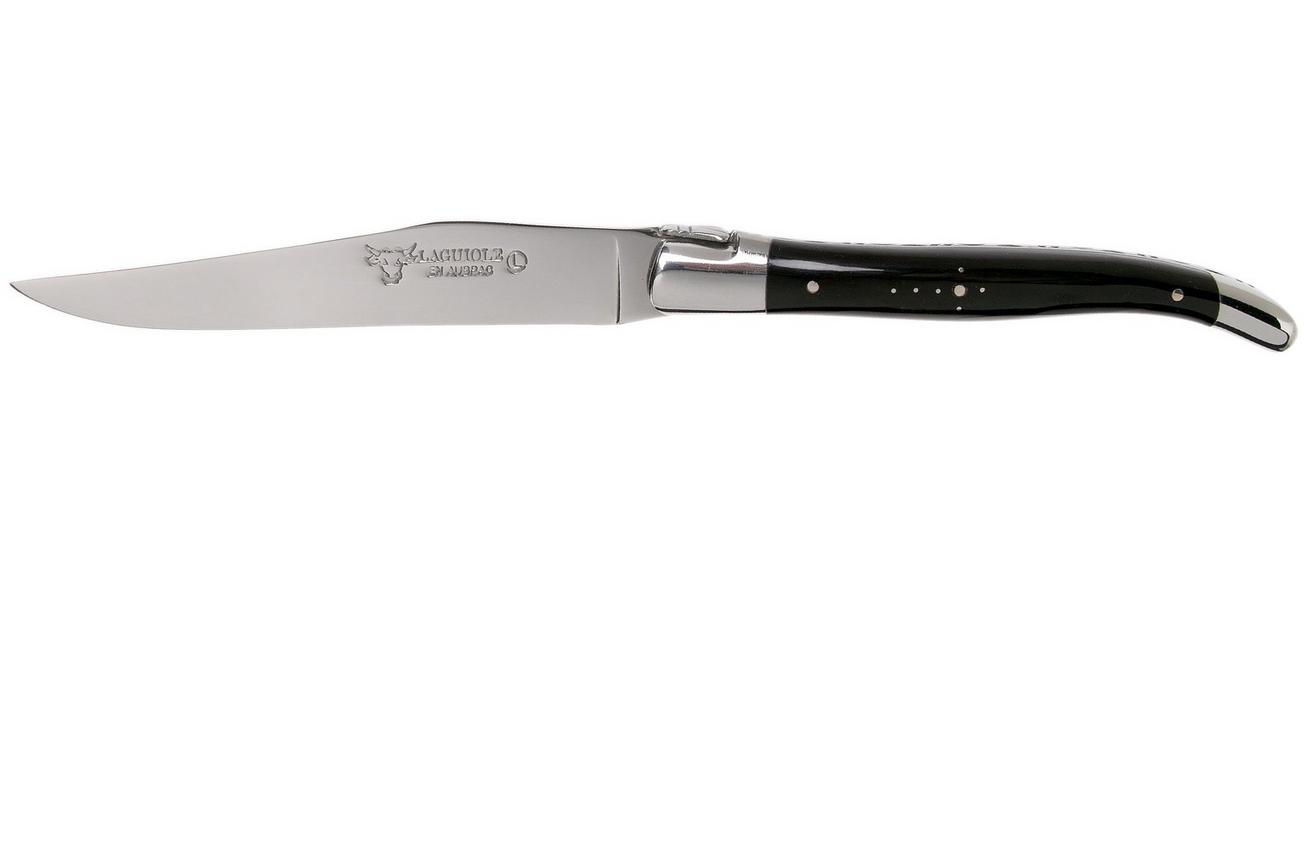 Laguiole en Aubrac steakmesset 6-delig buffelhoorn
