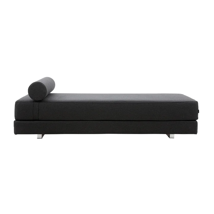 Softline - Lubi Schlafsofa mit Kaltschaummatratze, anthrazit (Filz 610), inkl. Nackenrolle