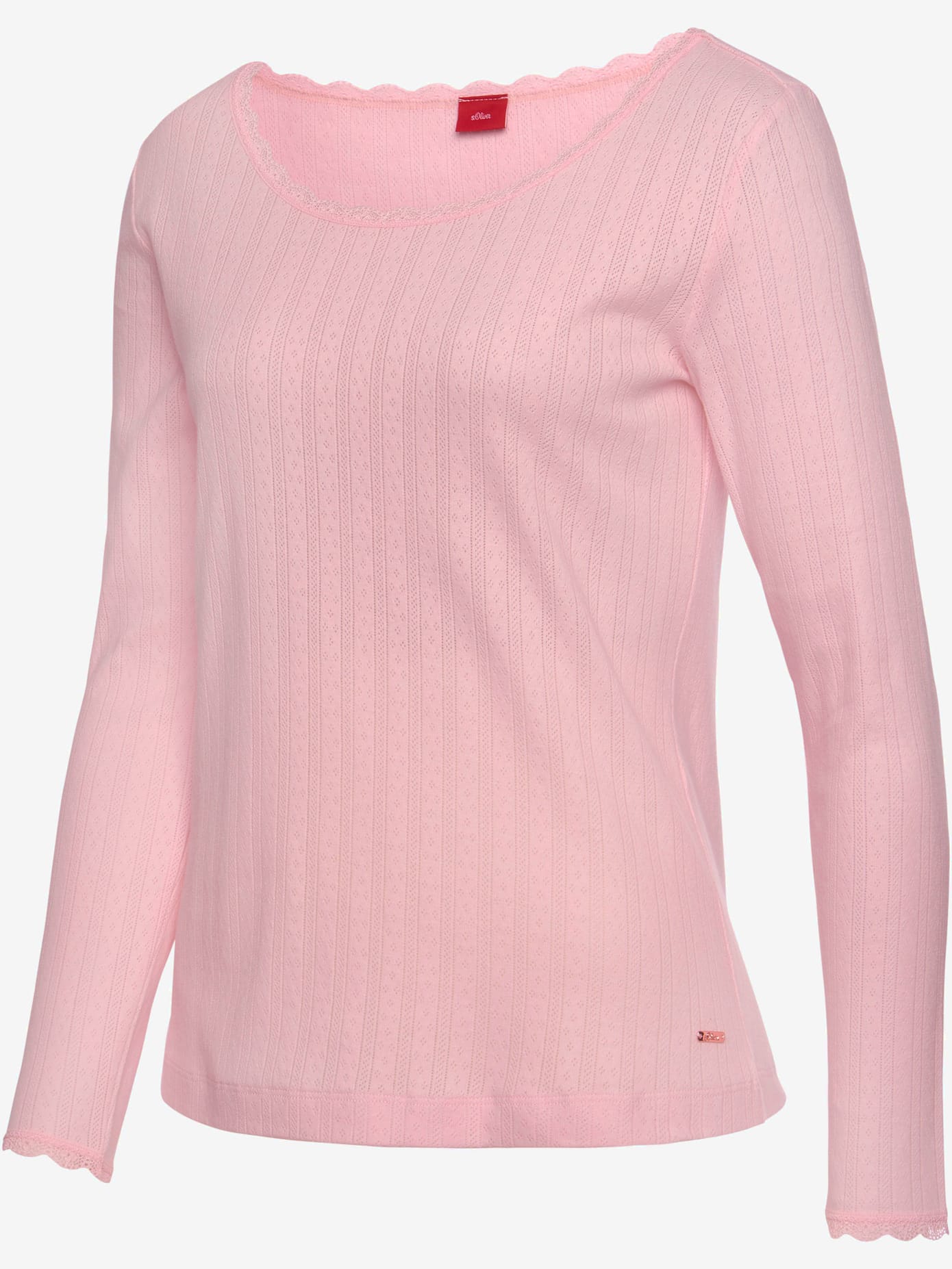 Haut de pyjama t-shirt de nuit fantaisie en tricot ajouré