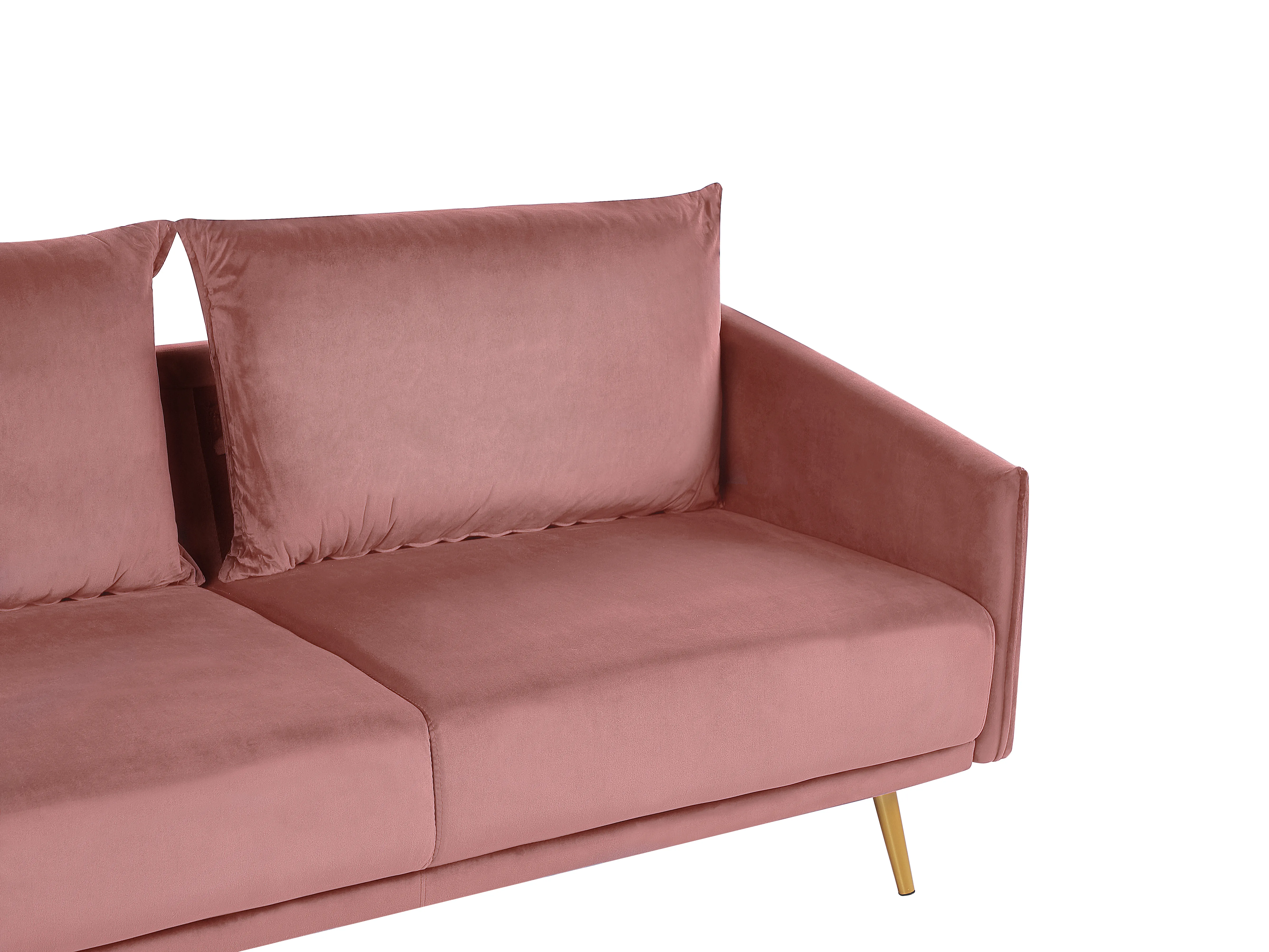Bankenset 5-zits MAURA Fluweel Roze