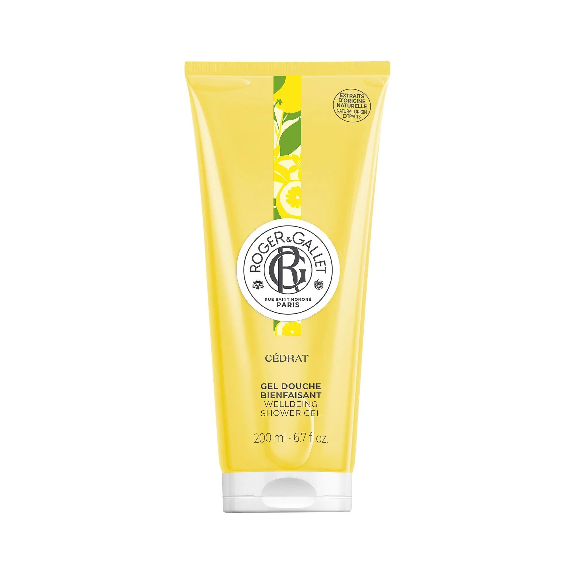 Roger&Gallet - Cédrat Gel Douche Bienfaisant Tube 200ml - Gel douche