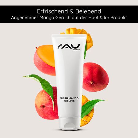 RAU Cosmetics Fresh Mango Peeling - sanftes, enzymatisches Peeling mit Mango-Duft