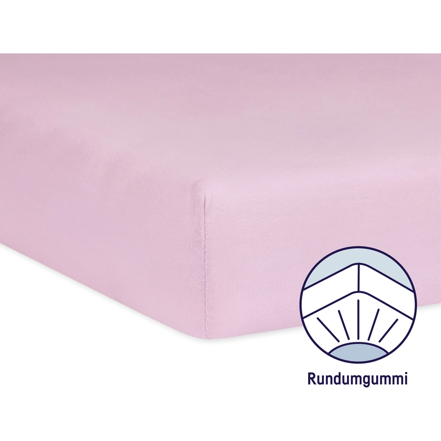 JULIUS ZÖLLNER Spannbetttuch Jersey rosa
