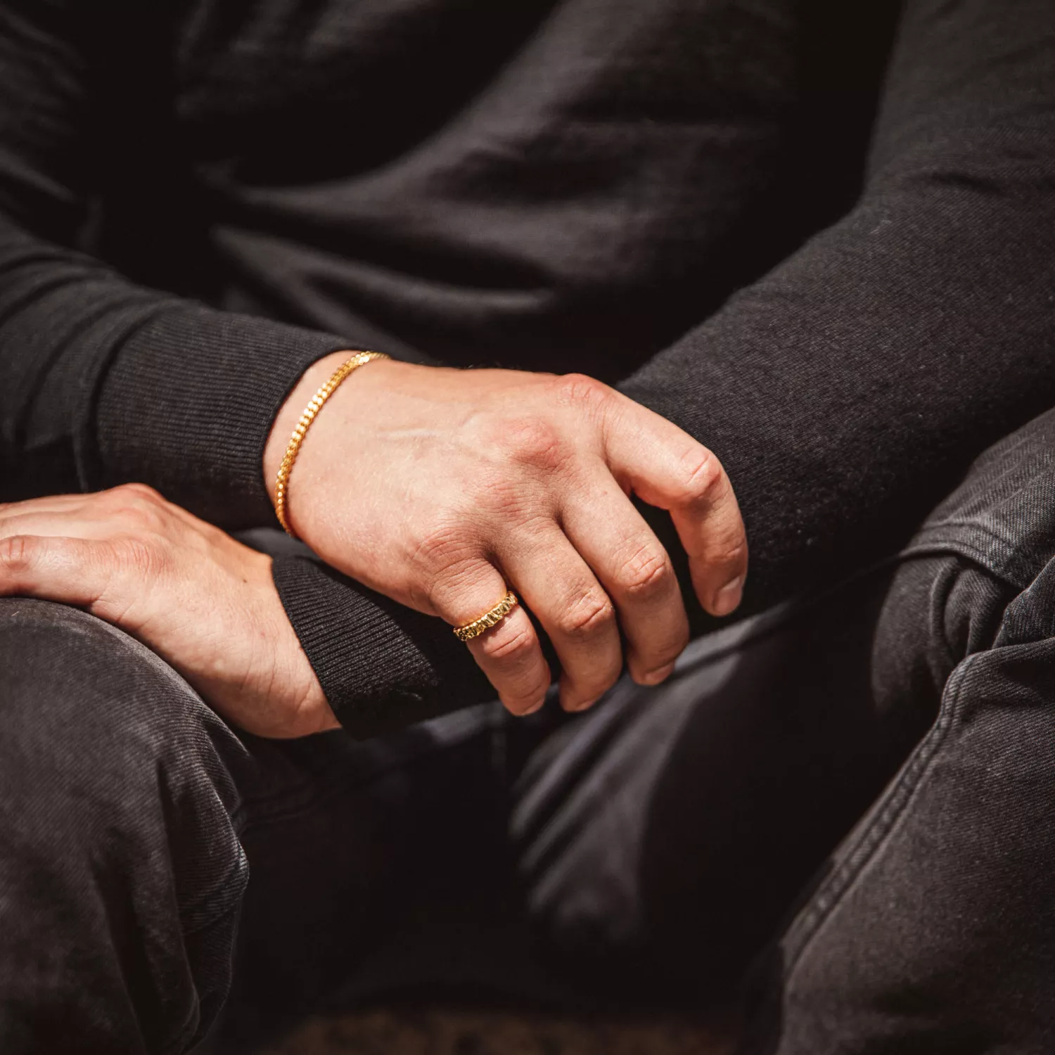 IX Studios Crunchy Class Ring 22 kt. Forgyldt Sølv DMN0313GD
