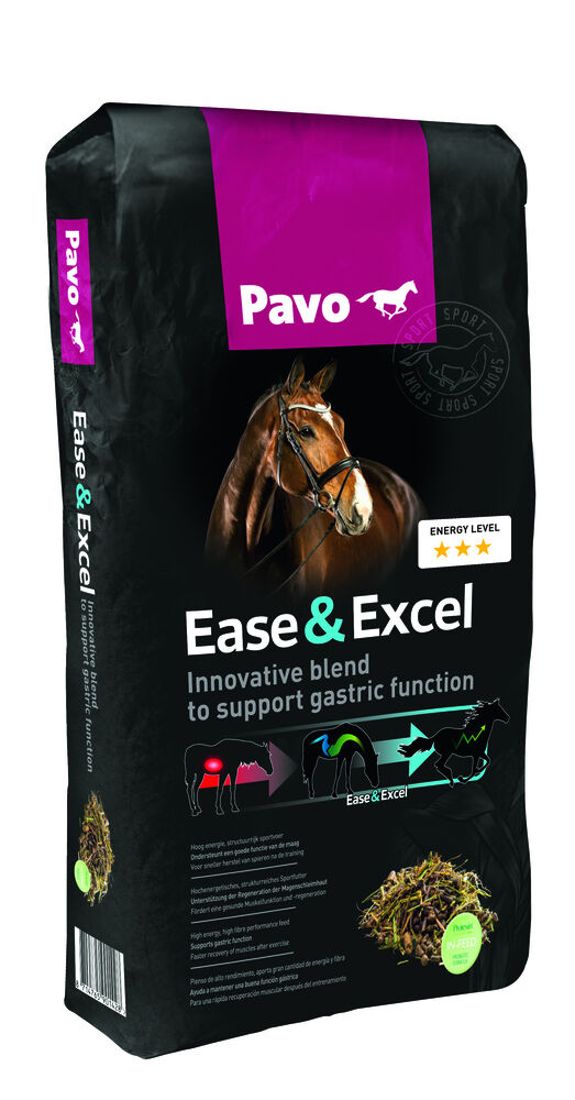 Pavo Ease&Excel - Sport/Prestatie - Paardenvoer - 3 Kilogram - Zak