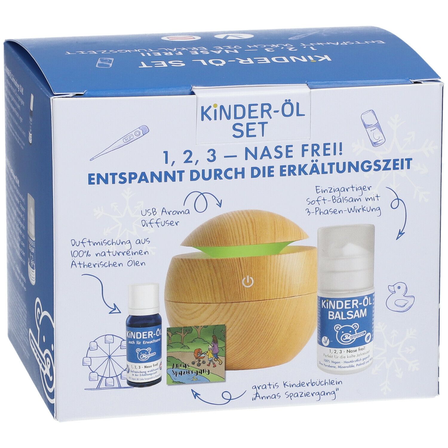 KINDER-ÖL Set 1,2,3 Nase frei