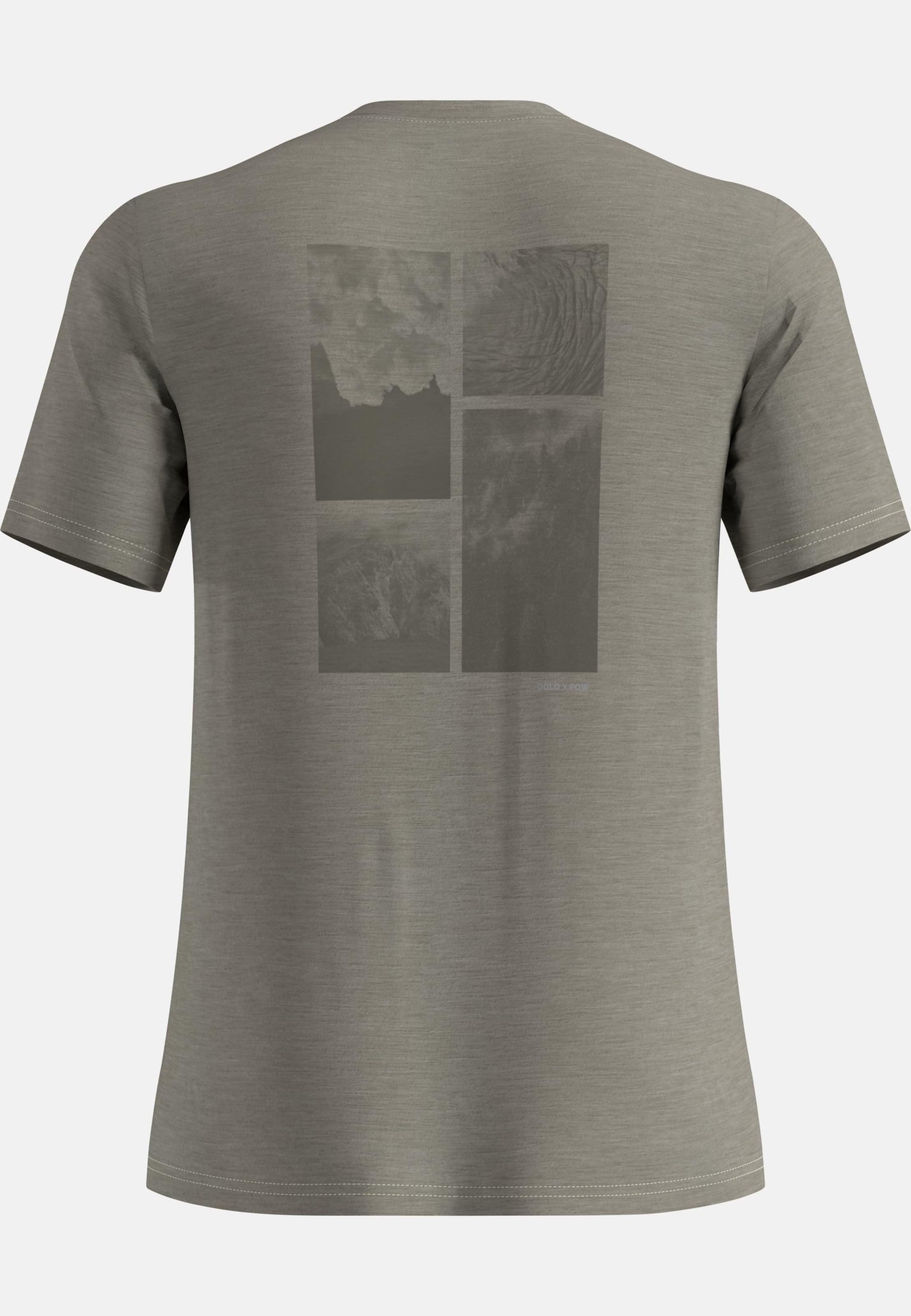 Odlo x POW Collective Voices T-Shirt aus Merinomix in vetiver melange