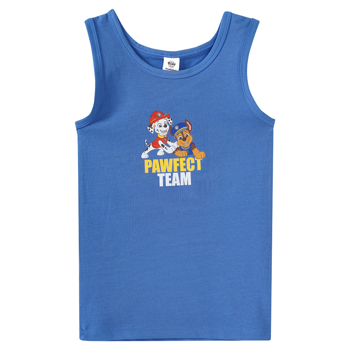 Topolino 2 PAW Patrol Unterhemden mit Bio-Baumwolle hellblau / hellgrau