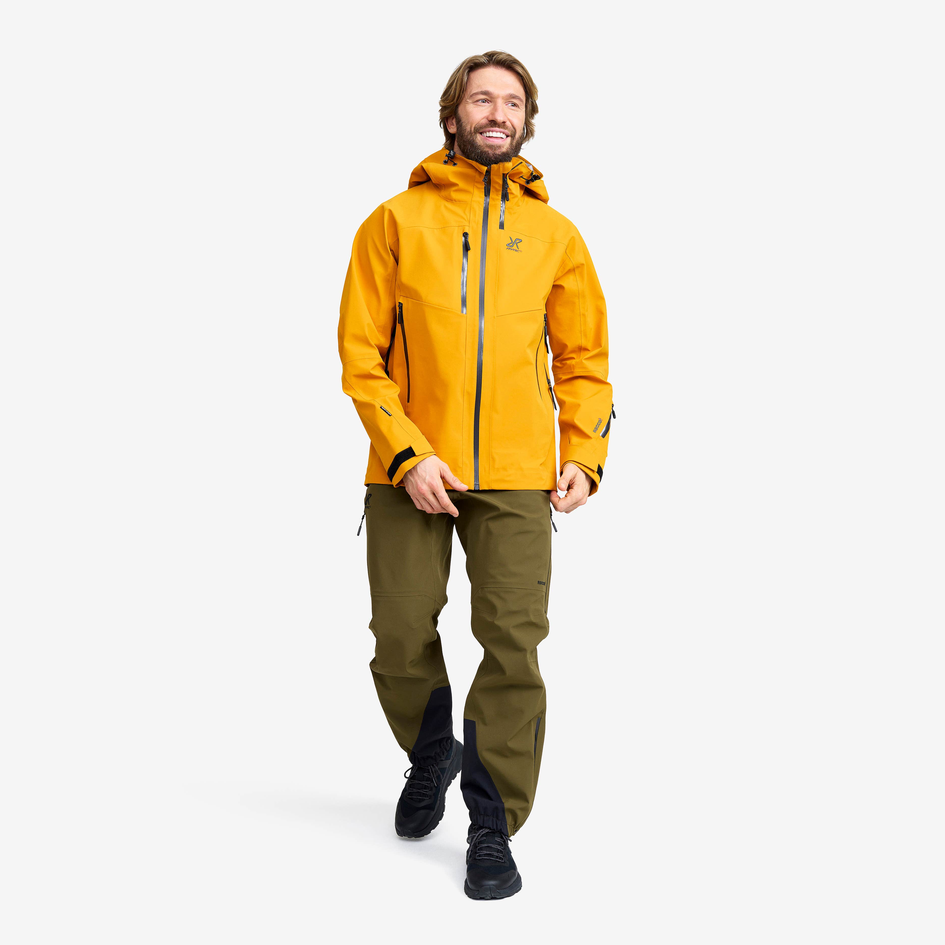 Cyclone 3L Shell Jacket Herre Golden Yellow