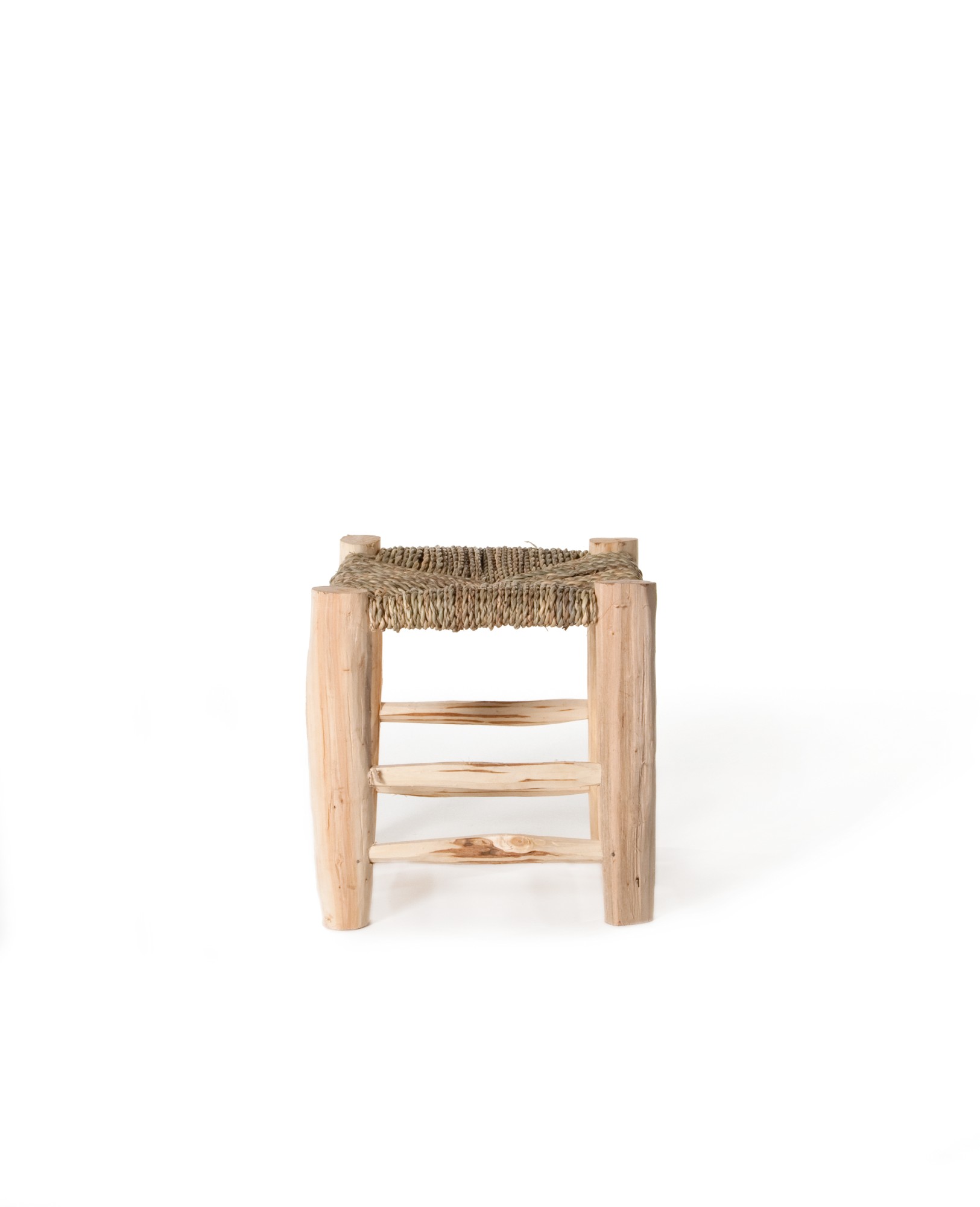Hocker mit Grassitzfläche, natur, T 31 cm, B 31 cm, H 31 cm von fischer's lagerhaus