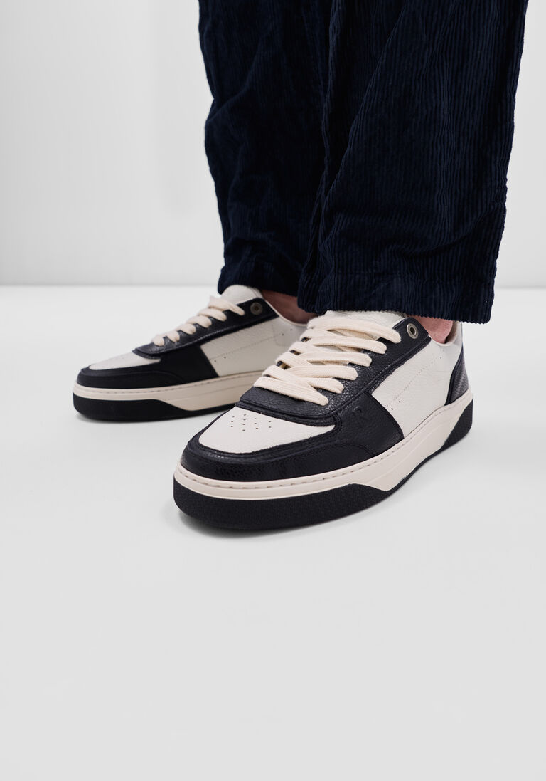 zwarte represent lage sneakers initial sneaker leather