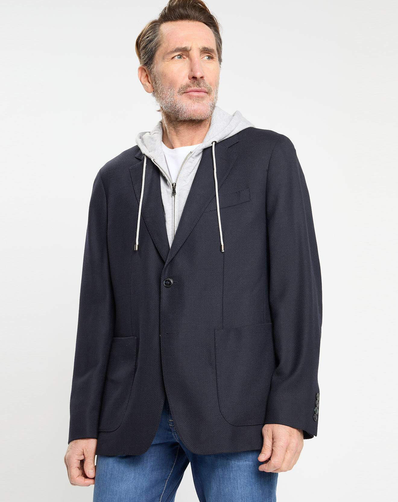 Hackett London Veste avec parement amovible bleu marine