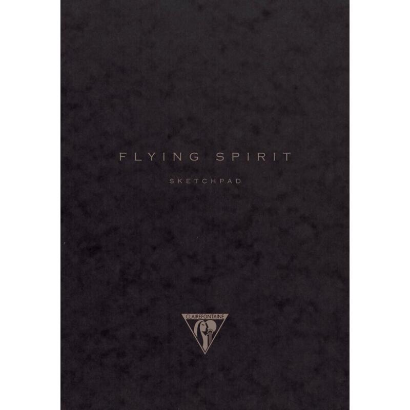 Flying Spirit carnet dos carré 60F 19x25cm 90g - Noir