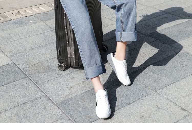 Denimot - Hoge taille gewassen losse jeans