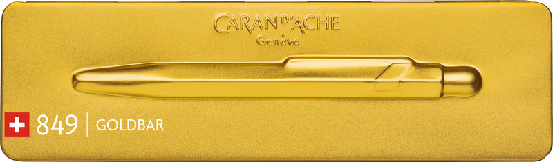 Kugelschreiber 849 Medium Premium mit Metalletui (849.999) - Goldbar