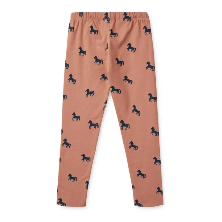 Liewood Legging Coton Bio Chevaux Marie | Vieux Rose