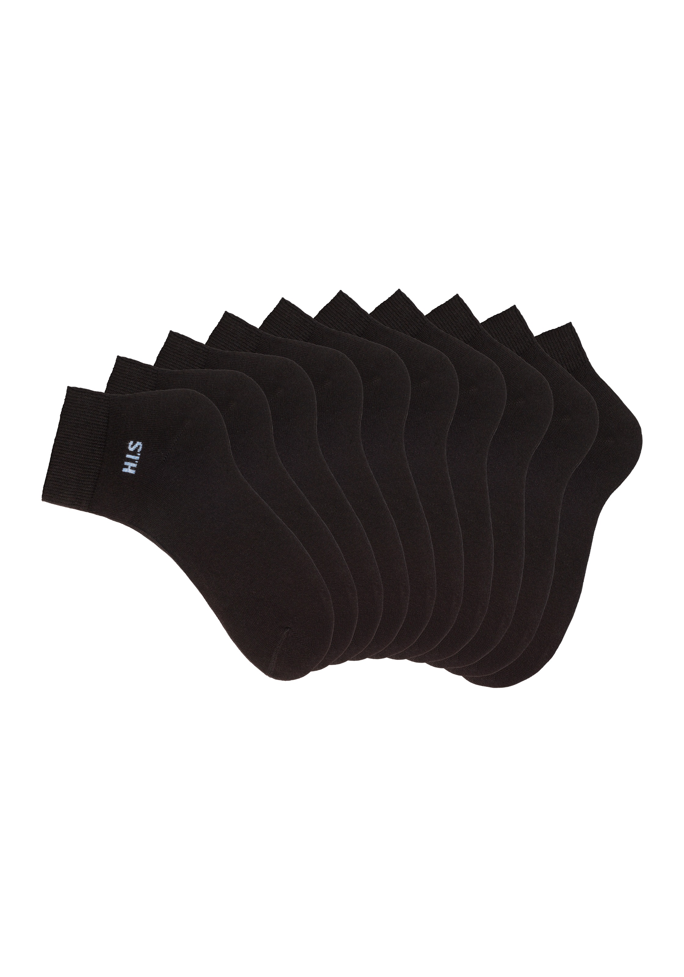 H.I.S Kurzsocken Packung, 10 Stk. tlg. mit farbigem Innenbund
