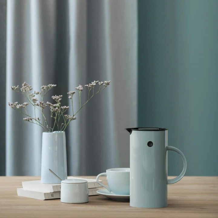 Stelton - EM Pressfilterkanne, 1 l, weiss
