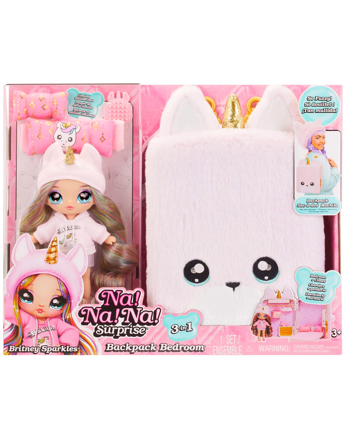 Puppen-Zubehör BACKPACK BEDROOM UNICORN - BRITNEY SPARKLES 3in1