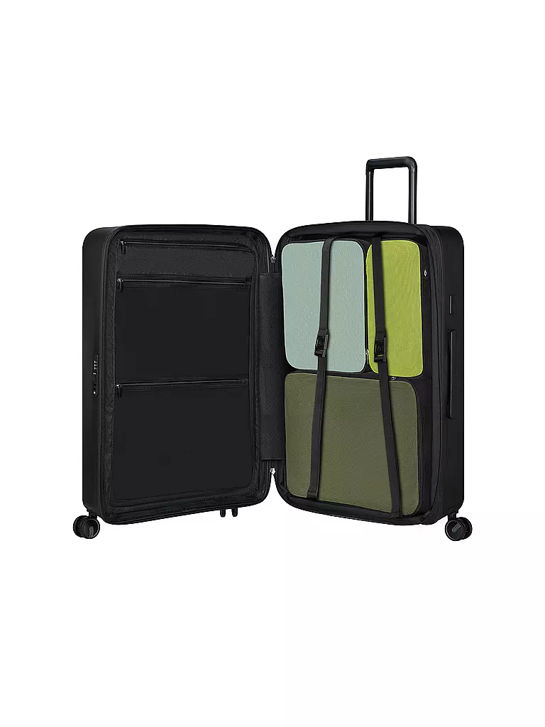 SAMSONITE Trolley  RESTACKD SPINNER 75cm erweiterbar black schwarz