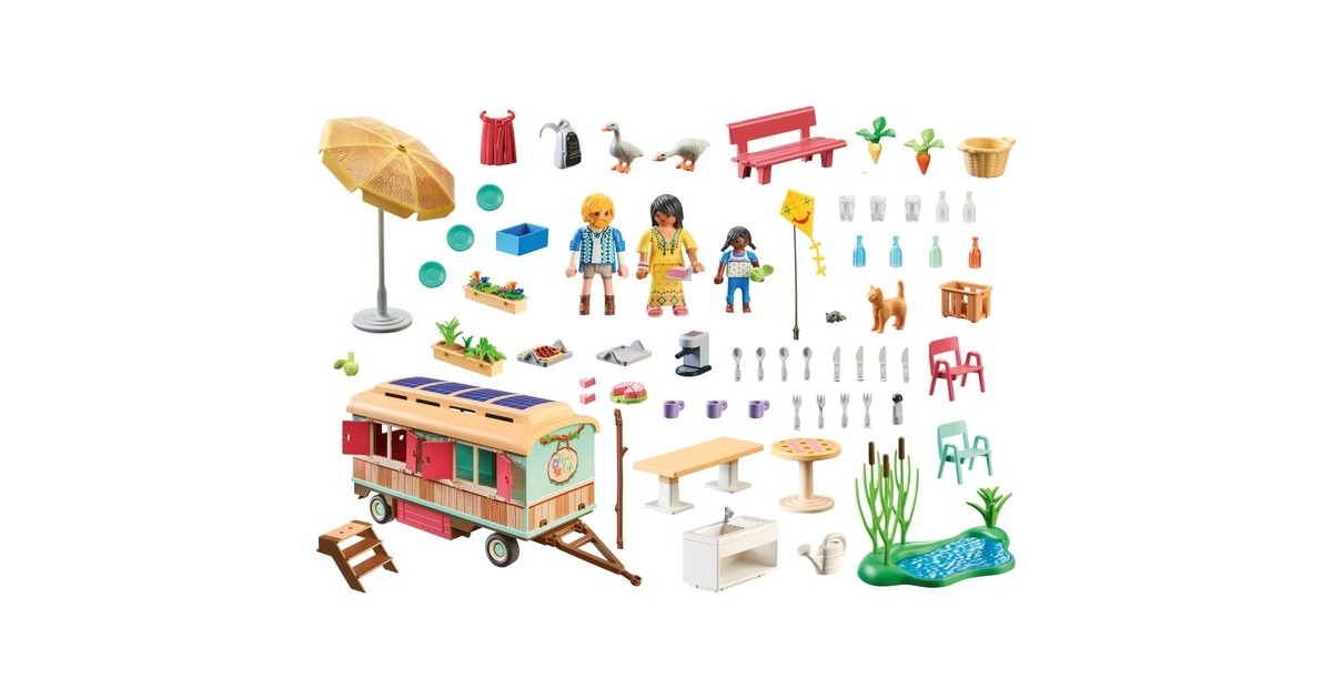 PLAYMOBILCountry - Gezellig woonwagencafé Constructiespeelgoed  (71441)