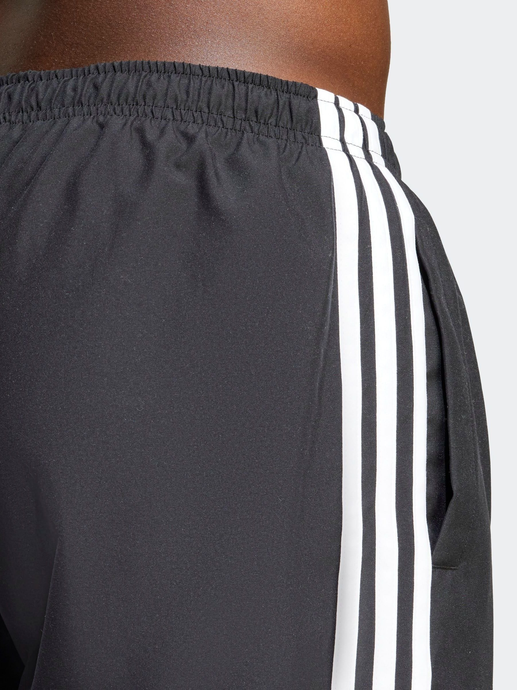 Zwart - adidas Adicolor 3-Strepen 8-Inch Zwembroek