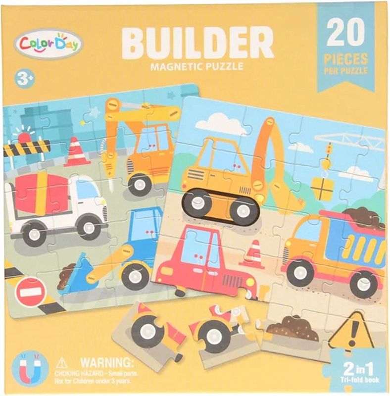 Magnetisch Puzzelboek - 2-in-1 - 20 Stukken - Geschikt Vanaf 3 Jaar