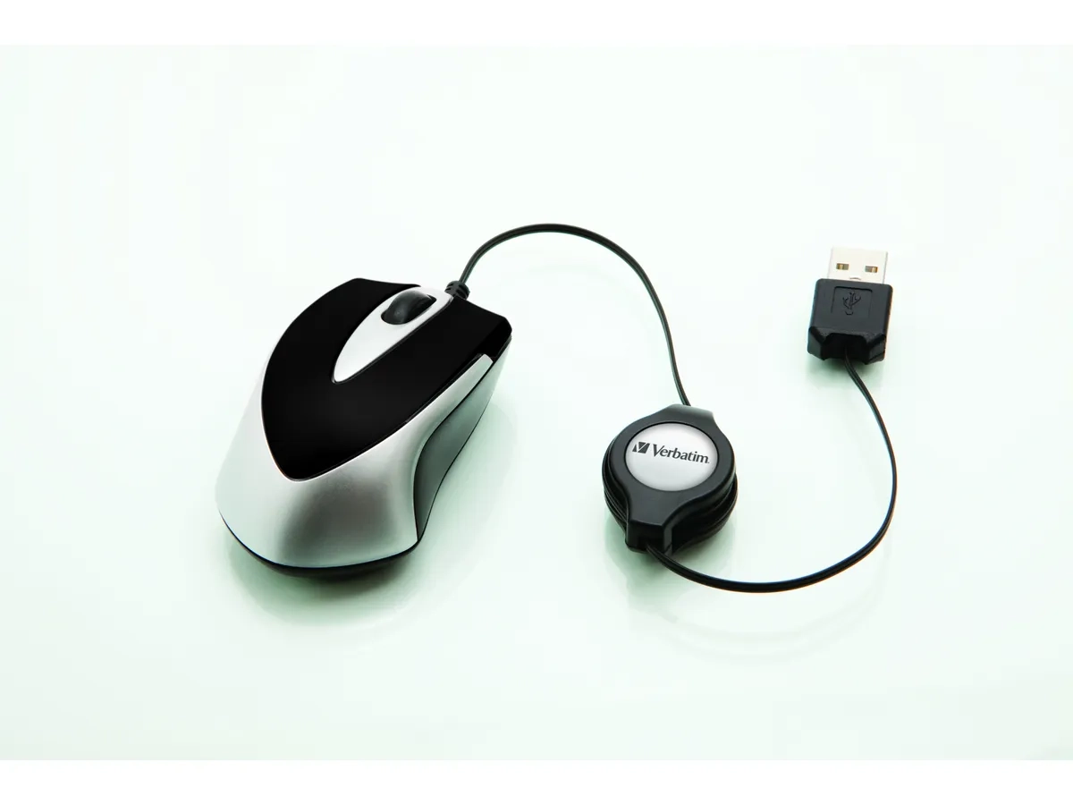 Go Mini Optical Travel Mouse Kabelgebundene Maus (49020) - Schwarz