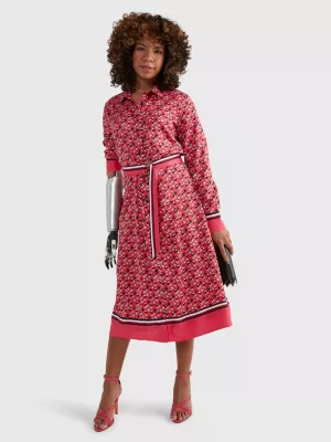 Vestido camisa midi adaptável em sarja