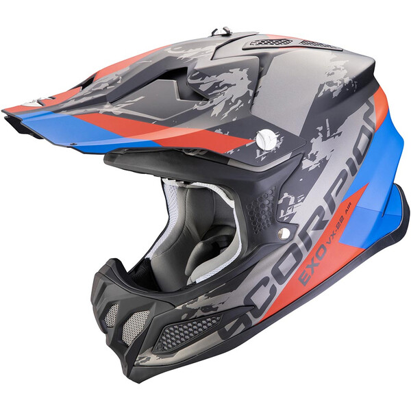 Scorpion - Casque VX-22 Air CX Noir Mat / Bleu / Rouge