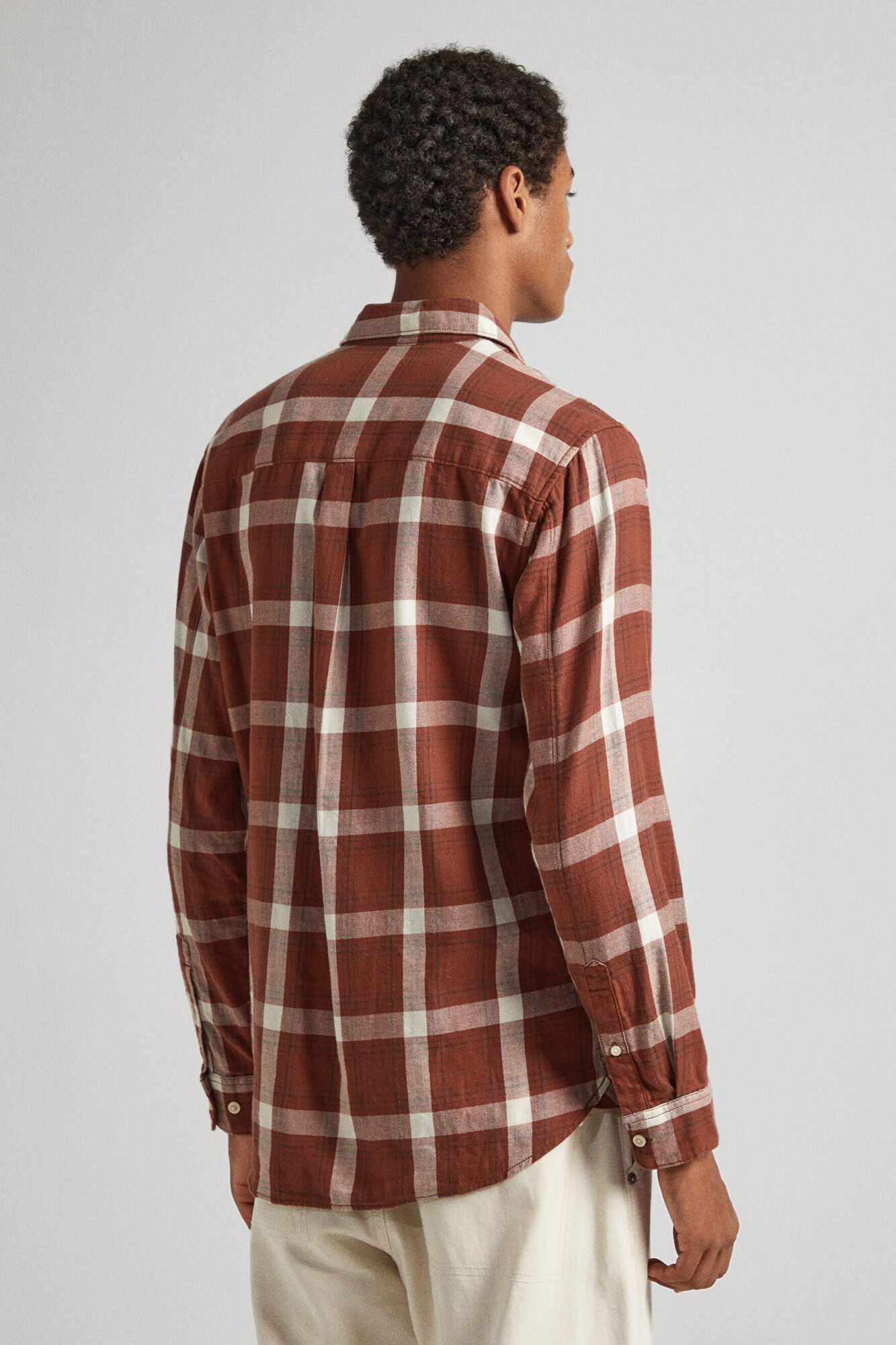 camisa xadrez de algodão