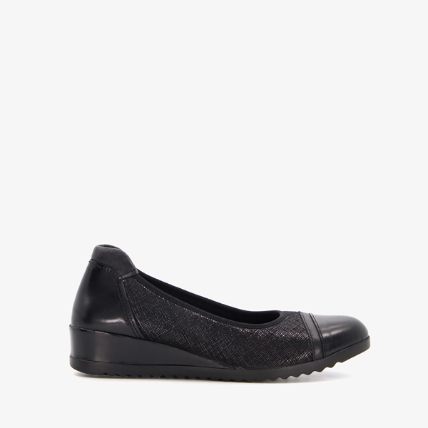 Natuform dames pumps zwart met sleehak