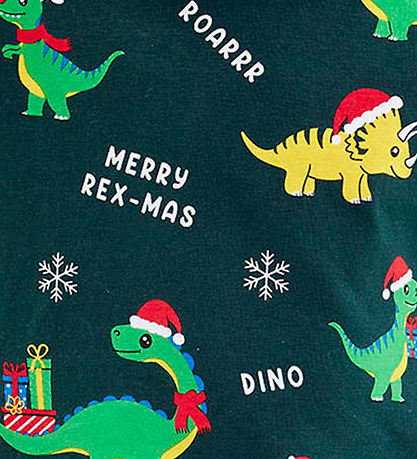 Jule-Sweaters Natt?j - Dino Christmas -  Grøn