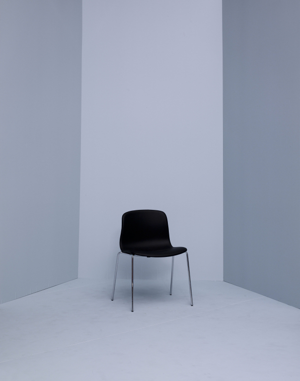 Hay About a Chair AAC17 stoel, onderstel zwart, Leather Sierra