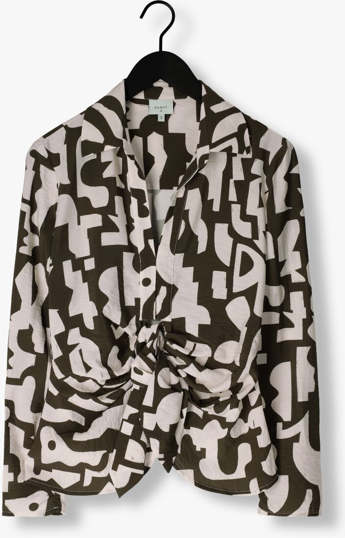 groene dante6 blouses print smock blouse