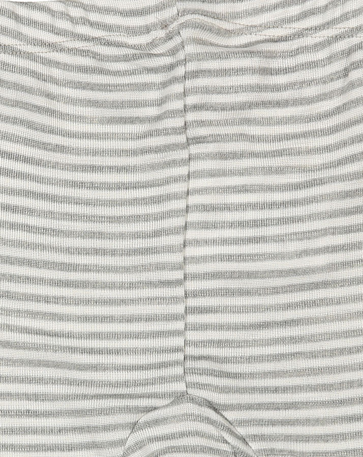 Schlupfhose JOY STRIBE mit Seide in grau/weiß