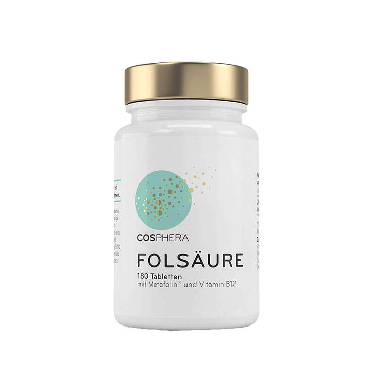 Cosphera Folsäure Tabletten 800 µg Folat mit Vit.B9, 180 St