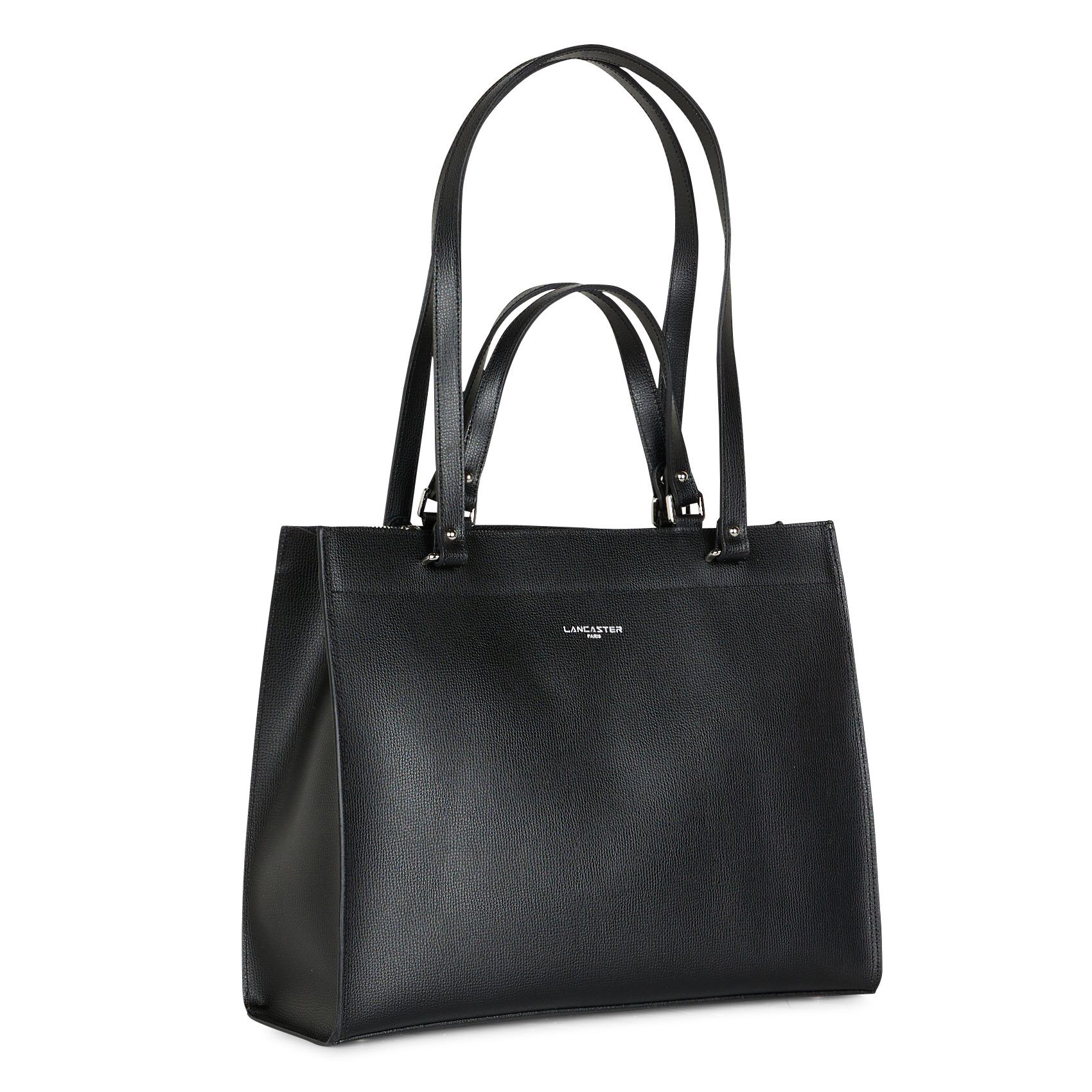 Grand sac cabas en cuir| Noir