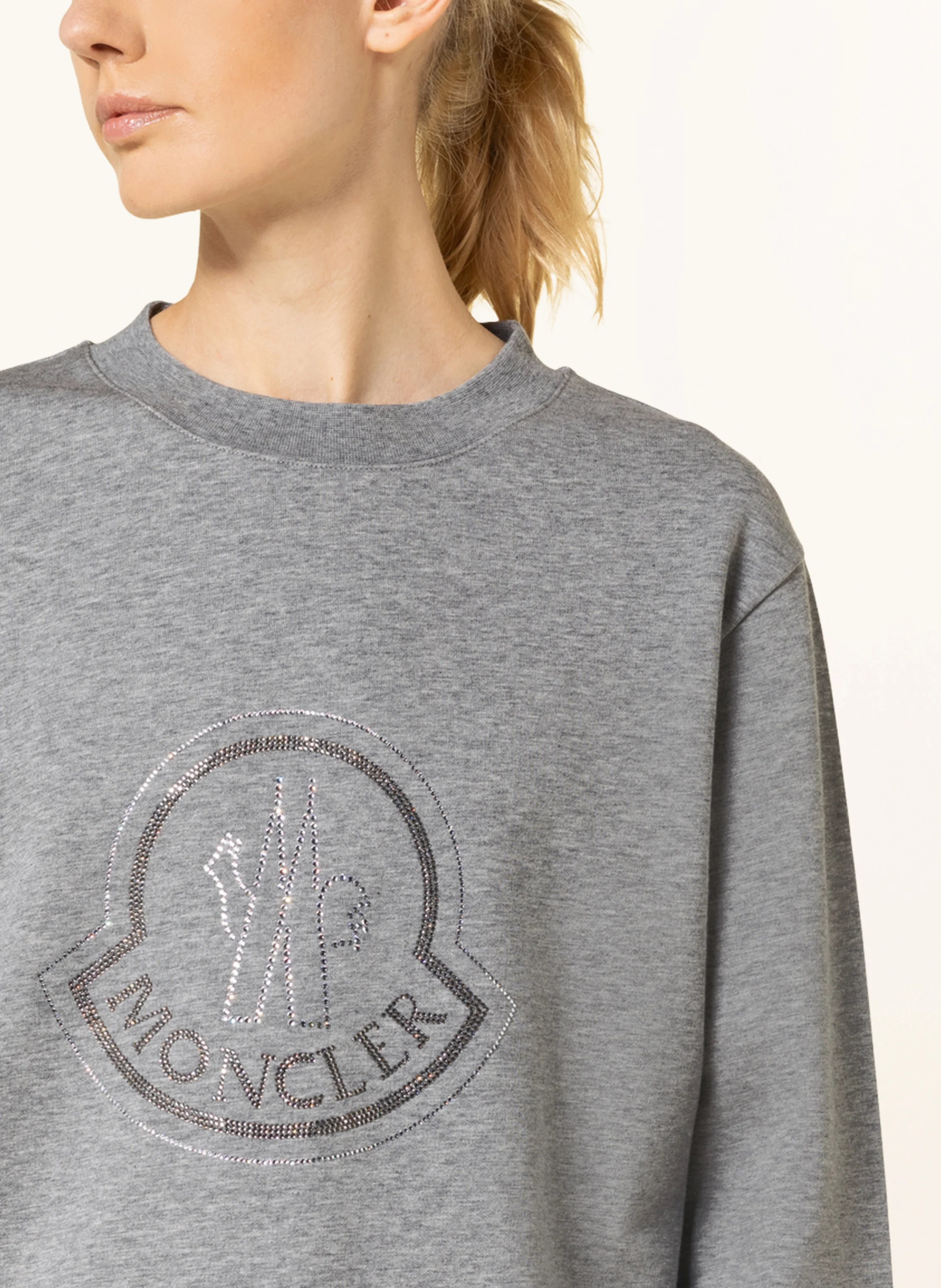 MONCLER Sweatshirt mit Schmucksteinen